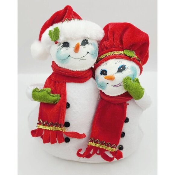 Annalee Other - Annalee Christmas Delights Duo Snowman Couple Plush Decor 2012 Collection 7"